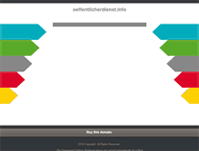 Tablet Screenshot of oeffentlicherdienst.info